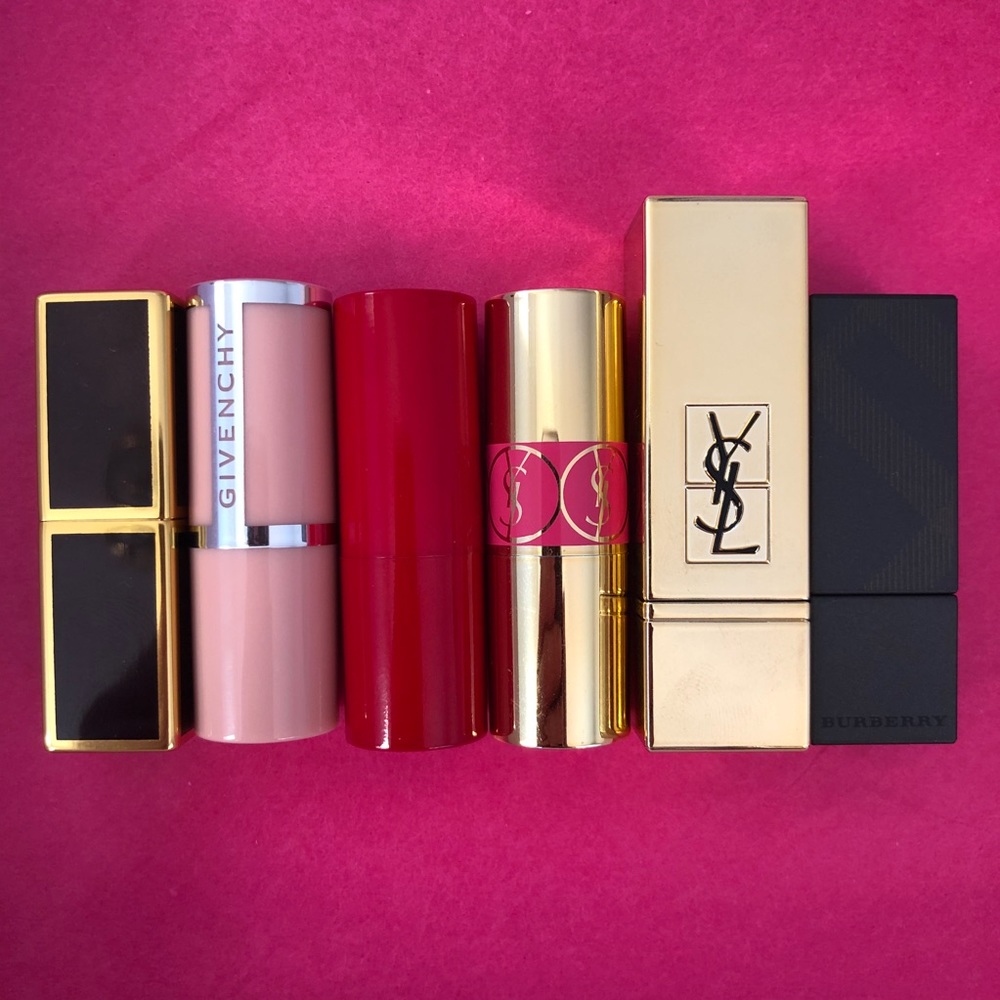 Luxury lipstick minis (tom ford, ysl, Armani)